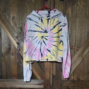 🔸️5/$25🔸️100% Cotton Crop Tie Dye Hoodie